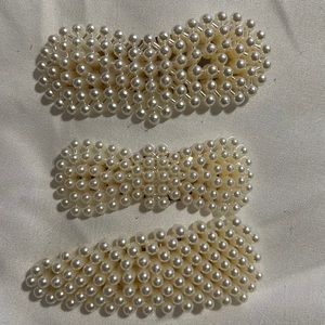 Pearl Hair Clips Gold for Women Girls Christmas Hair Barrettes Decor Acc…